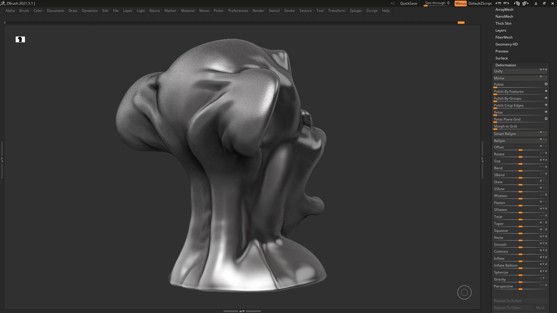 character head modern sculpture 3d print model 72 3D print model_6