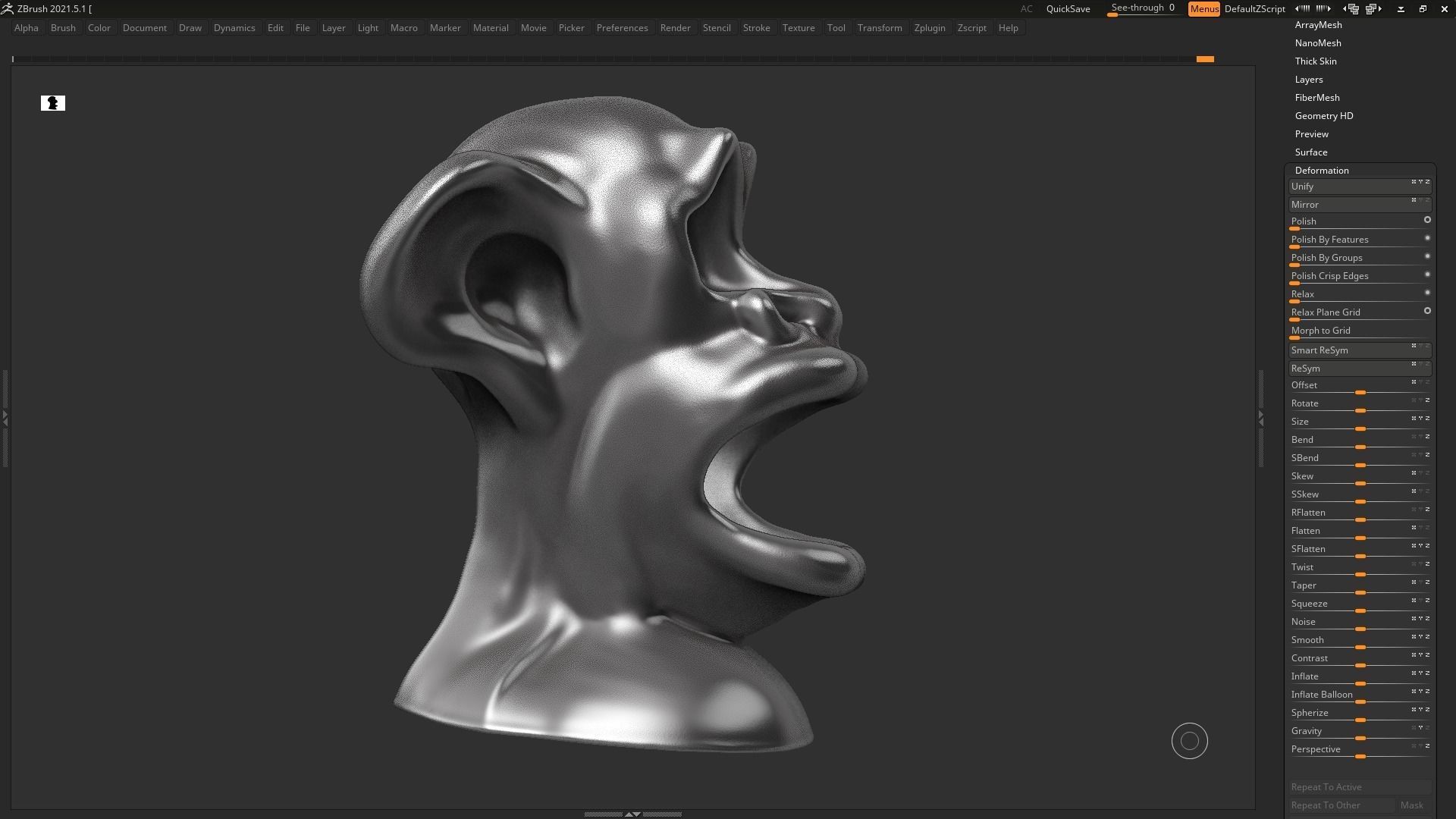 character head modern sculpture 3d print model 72 3D print model_5