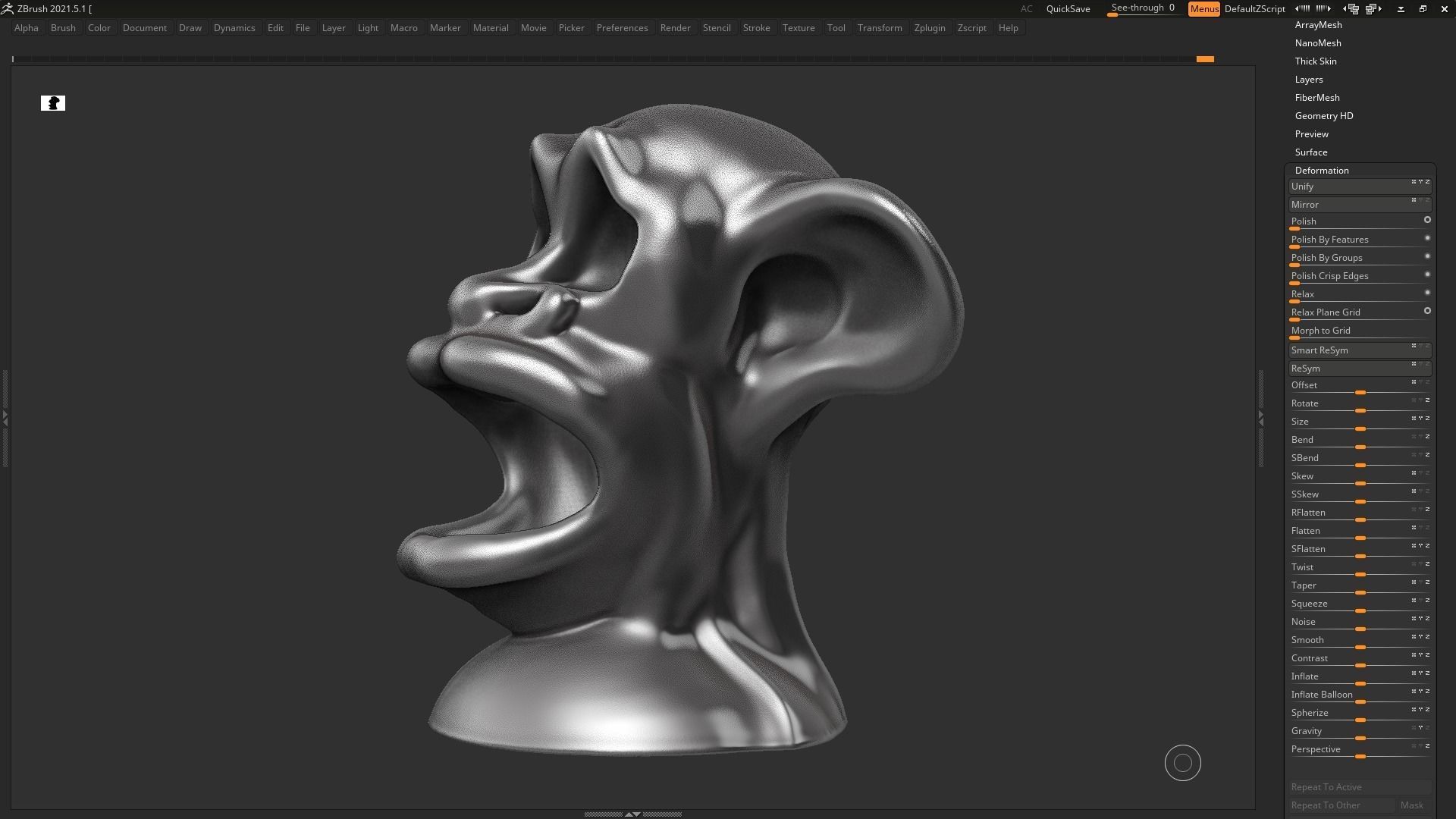 character head modern sculpture 3d print model 72 3D print model_9