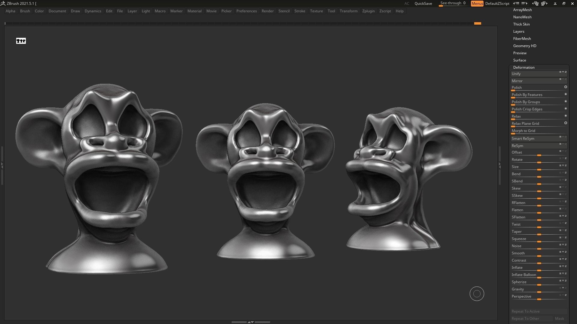 character head modern sculpture 3d print model 72 3D print model_1