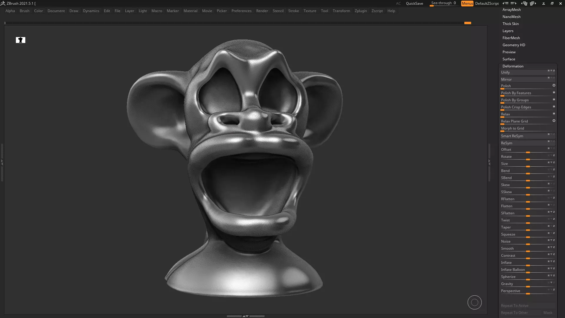 character head modern sculpture 3d print model 72 3D print model_0