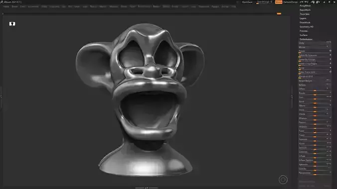 character head modern sculpture 3d print model 72 3D print model