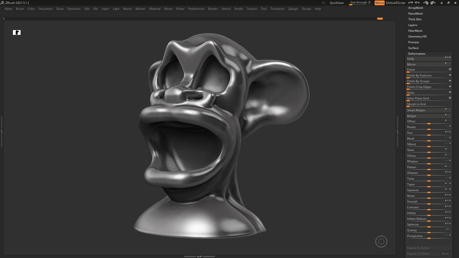 character head modern sculpture 3d print model 72 3D print model_10