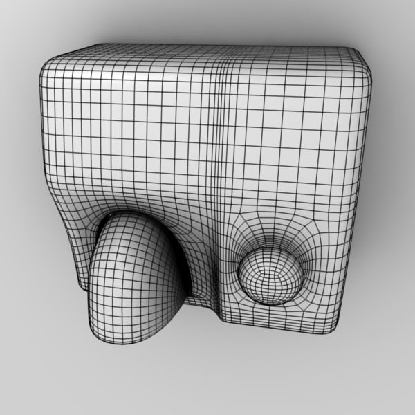 Hand-dryer toilet paper dispenser 3D model_2