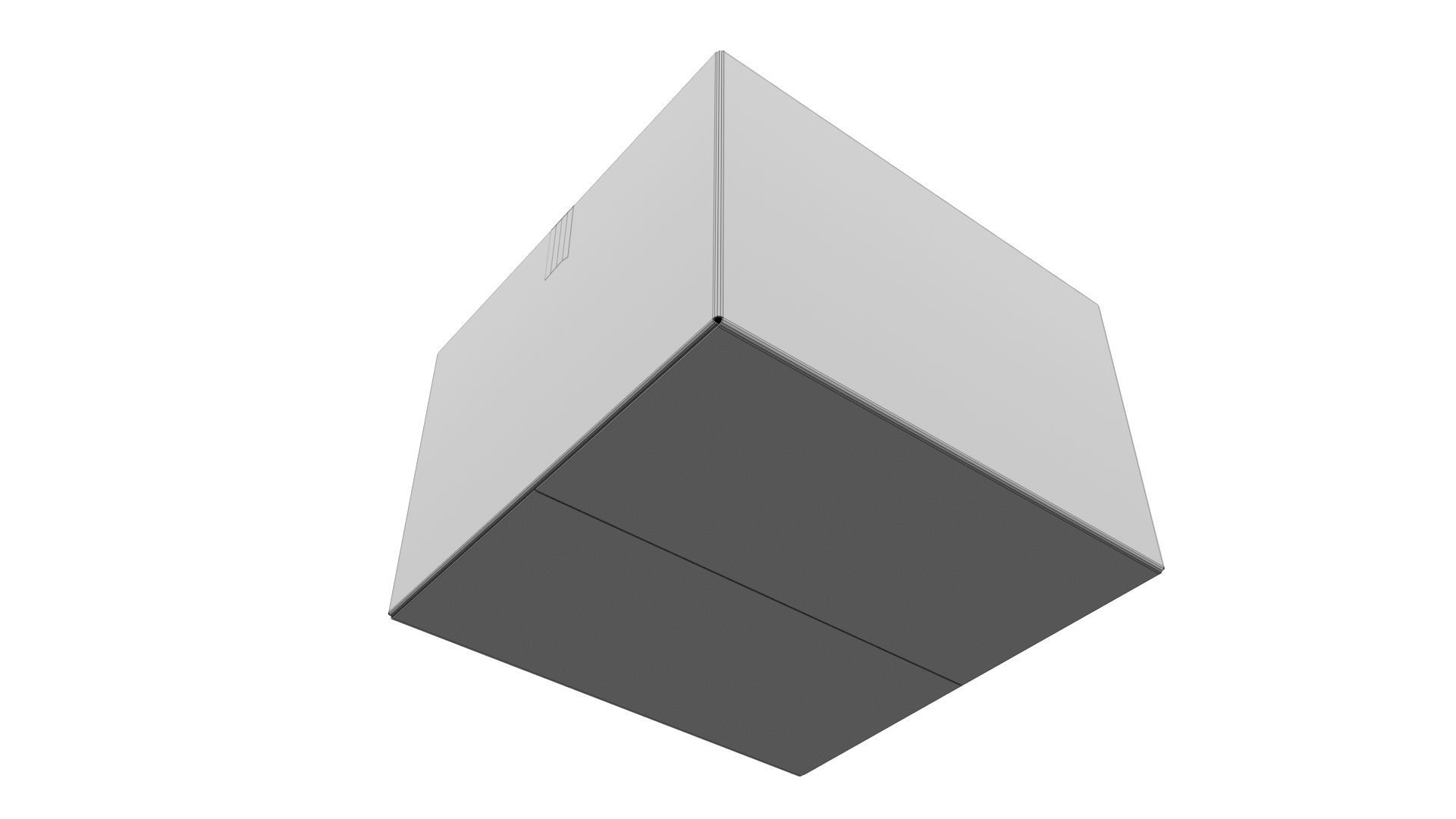 Cardboard box 11 3D model_7