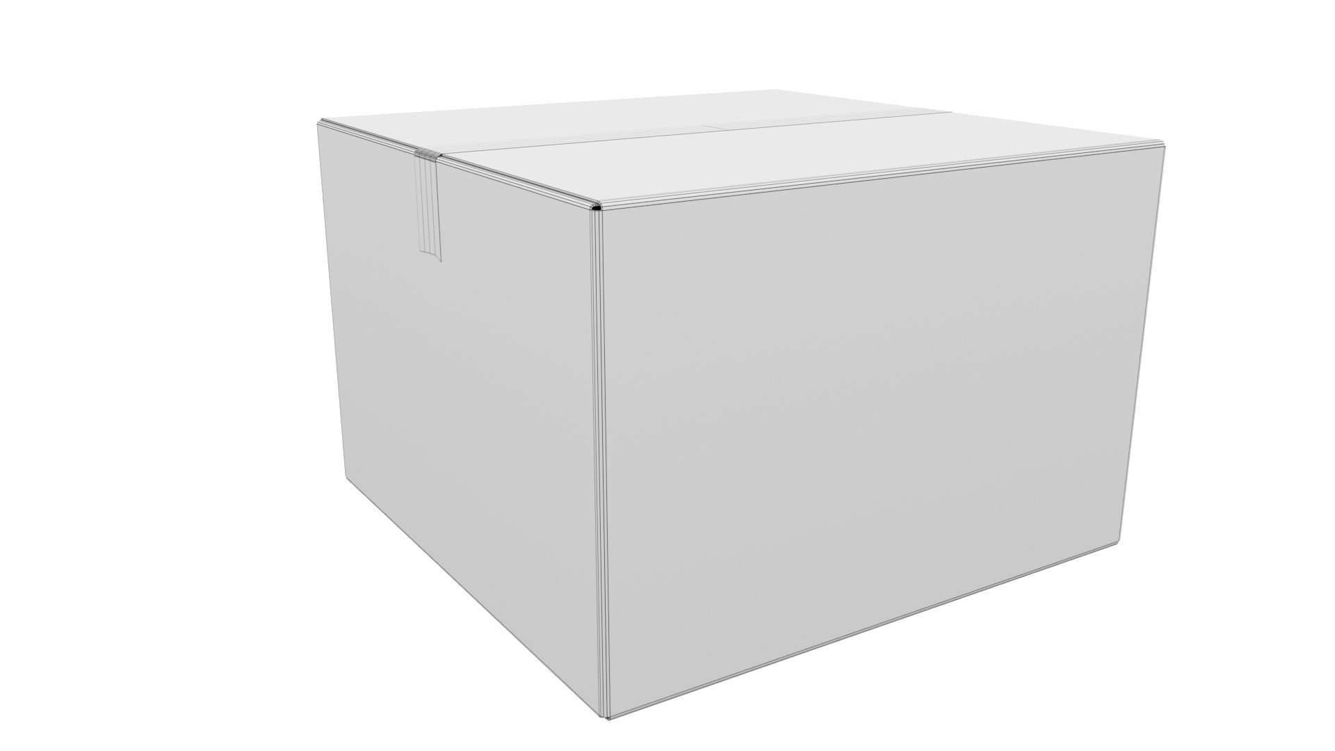 Cardboard box 11 3D model_10