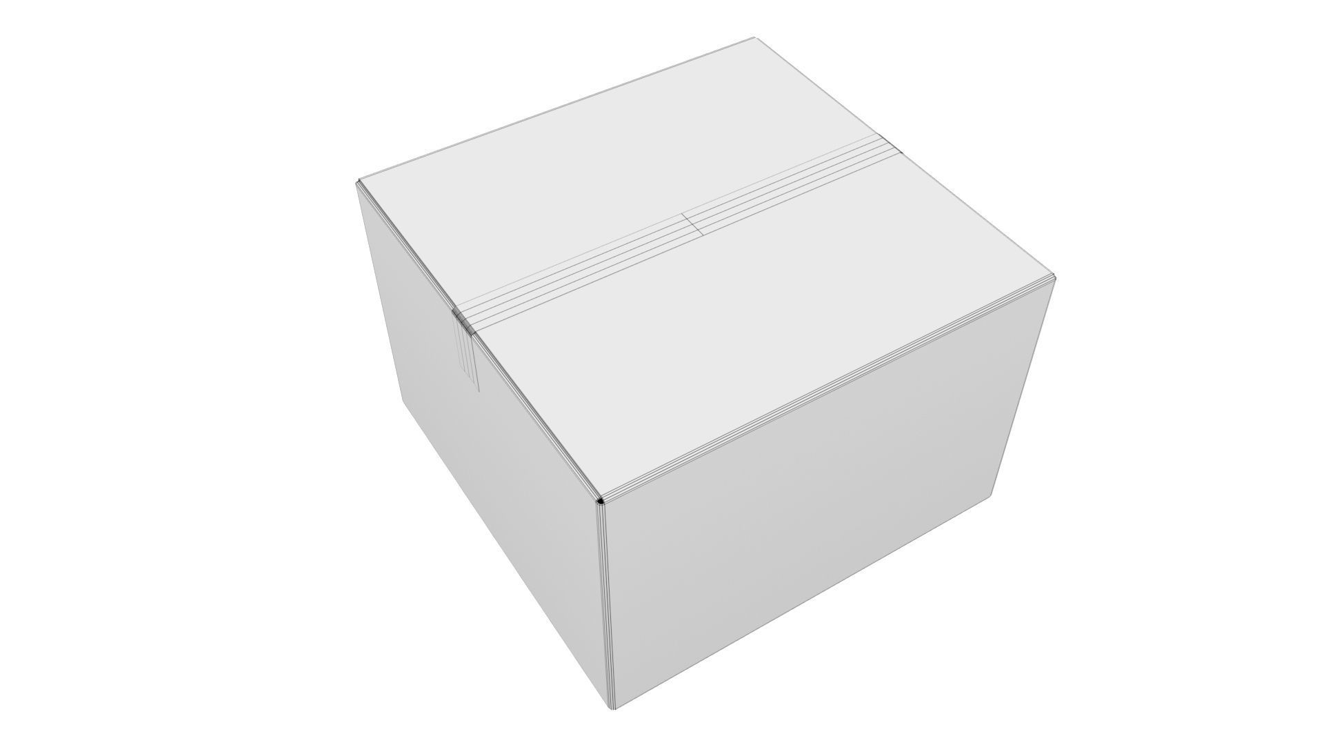 Cardboard box 11 3D model_8