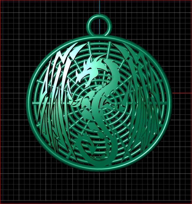 pendant harry potter and goblet of fire charm 3D print model_3