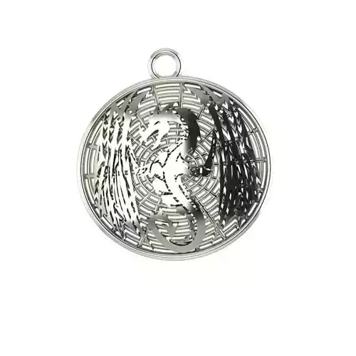 pendant harry potter and goblet of fire charm 3D print model