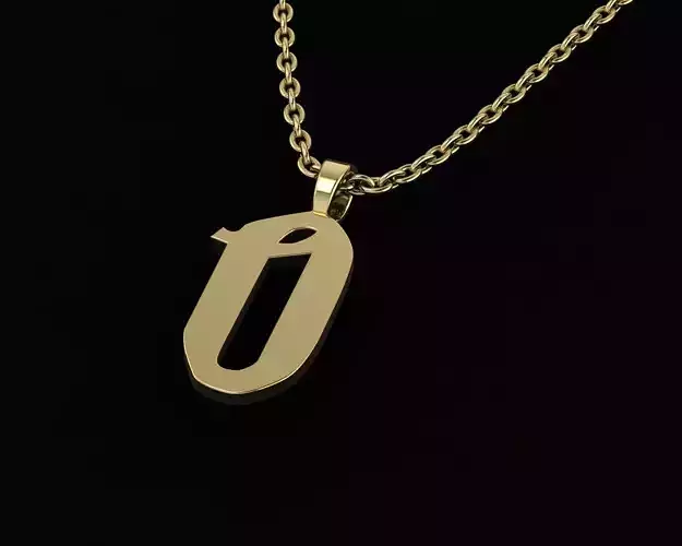 letter O key ring