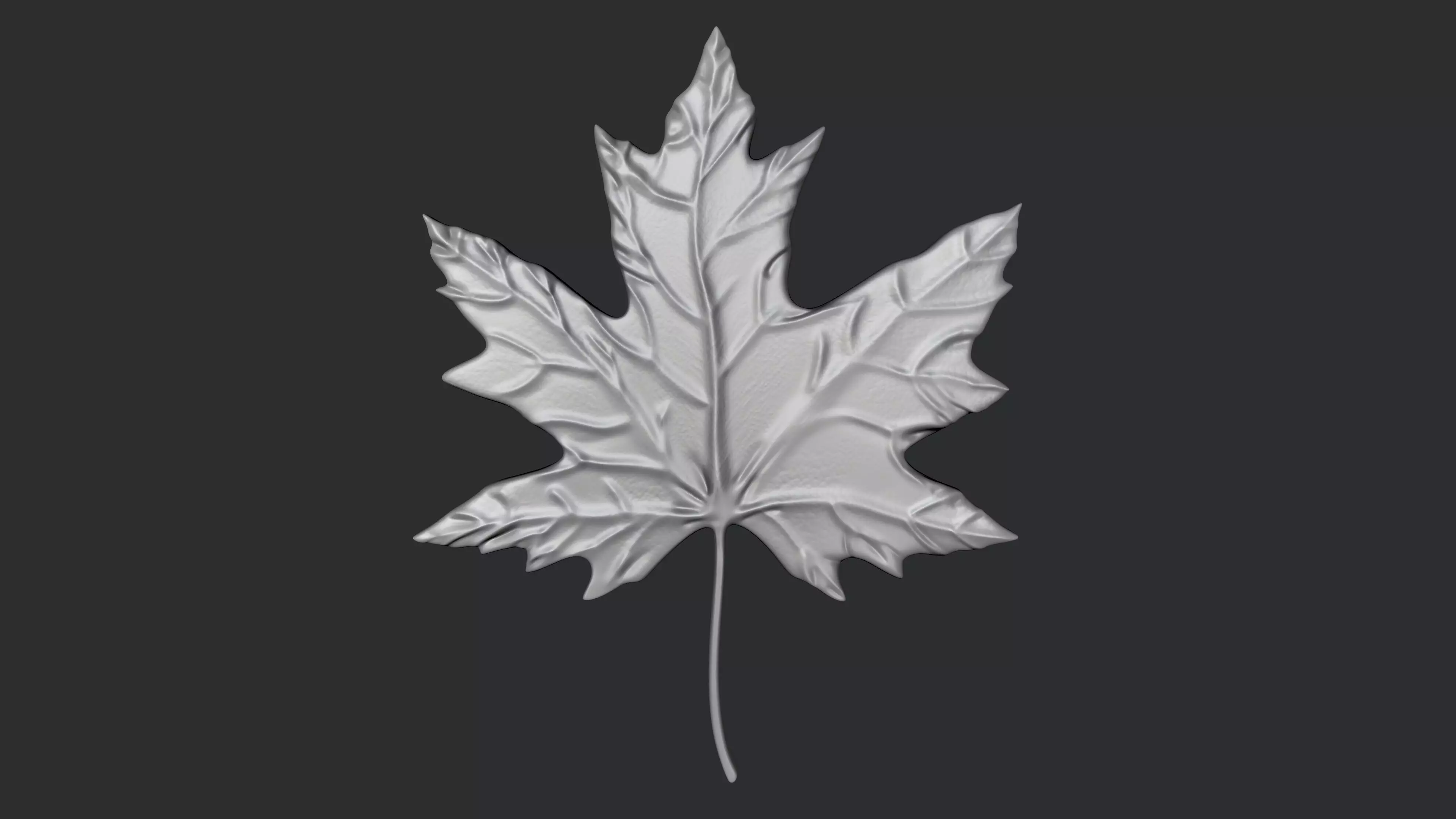 STL models for 3D printing and CNC Maple Leaf 3D print model_0
