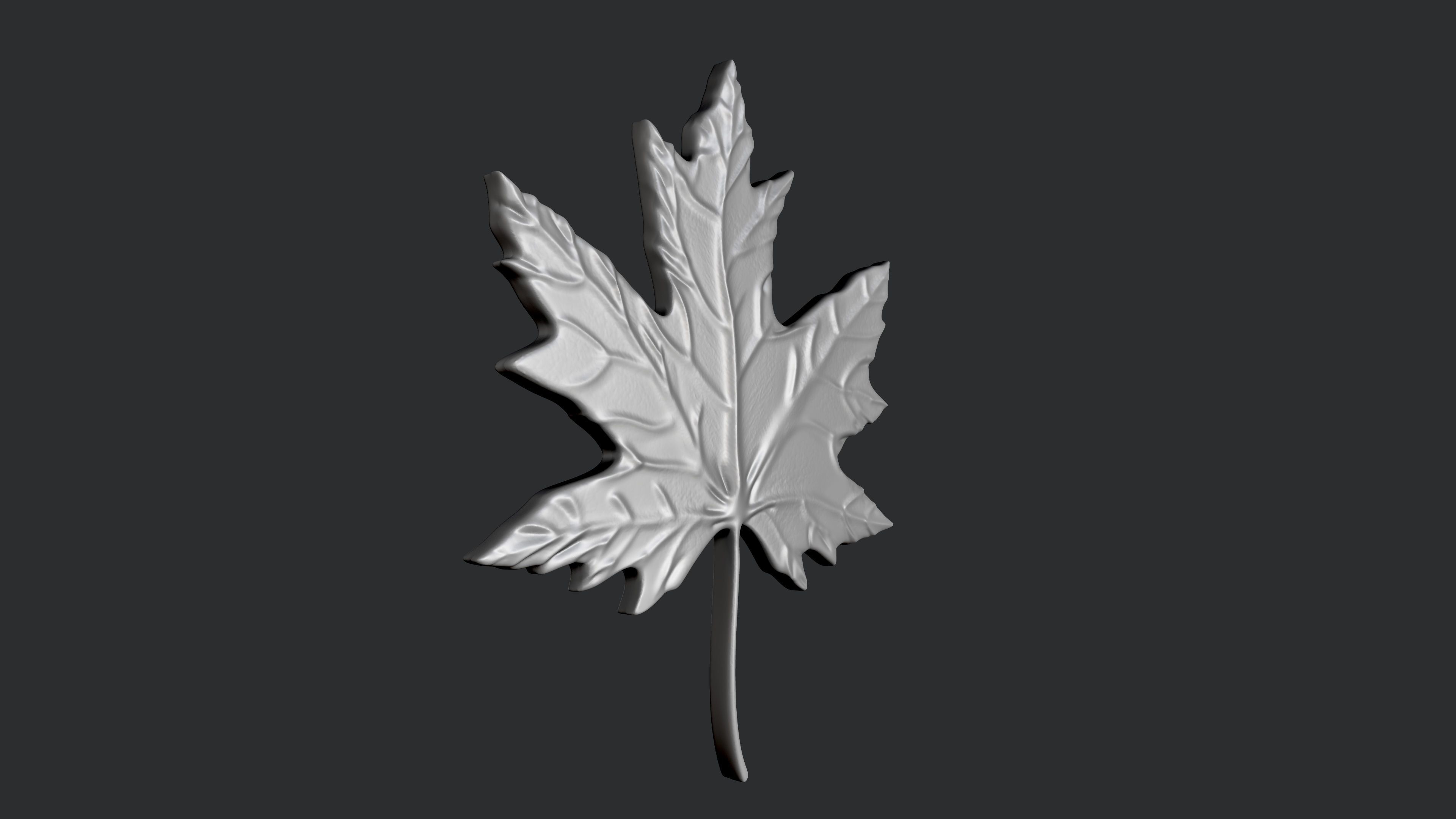 STL models for 3D printing and CNC Maple Leaf 3D print model_2