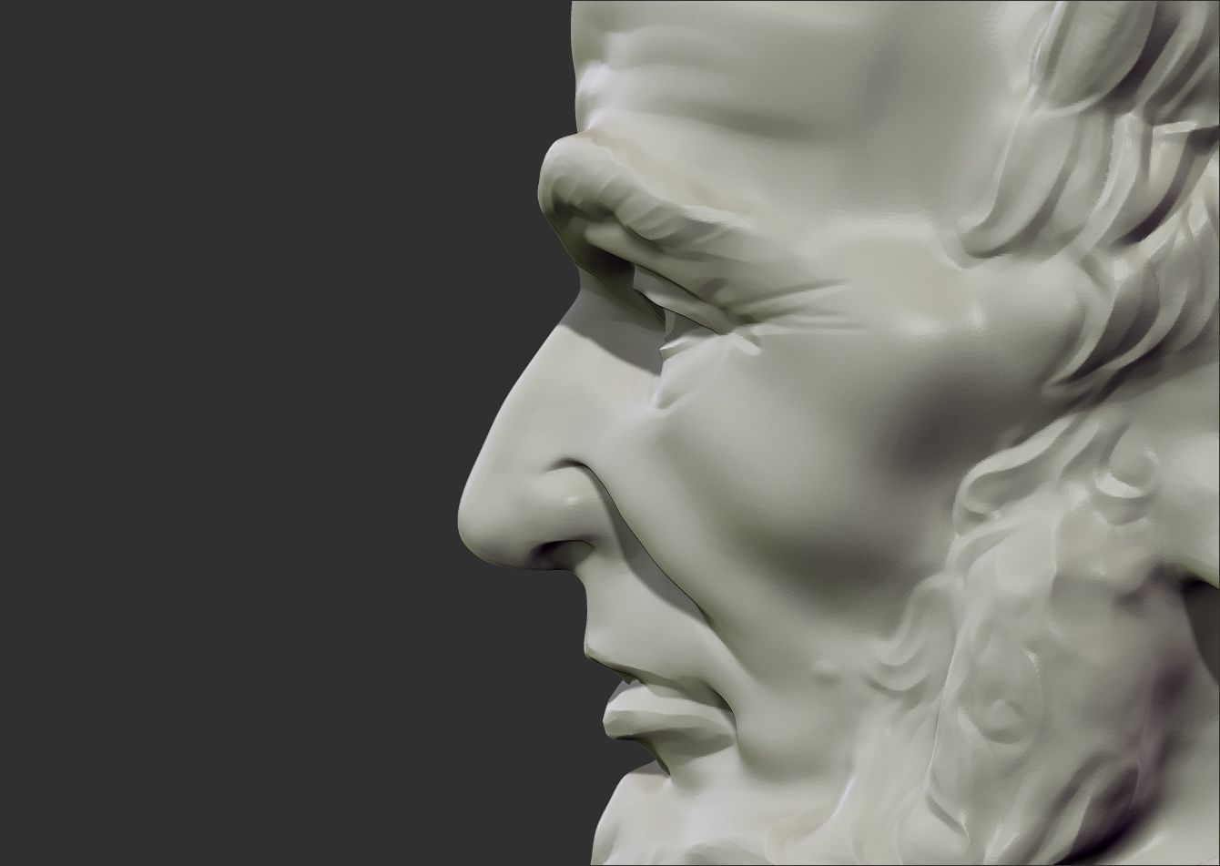 Abraham Lincoln Bust 3D print model_2