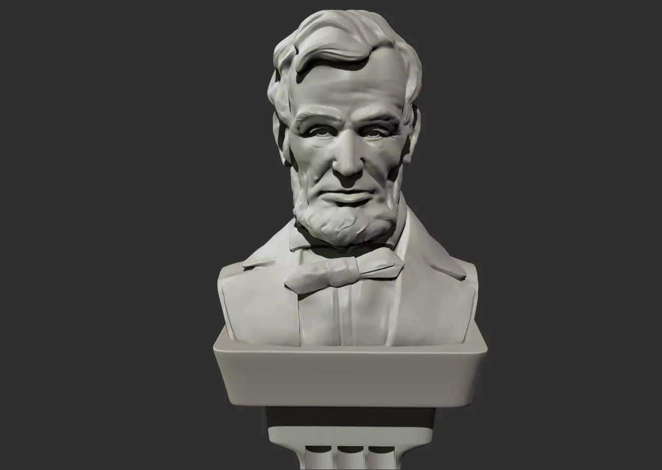 Abraham Lincoln Bust 3D print model_0