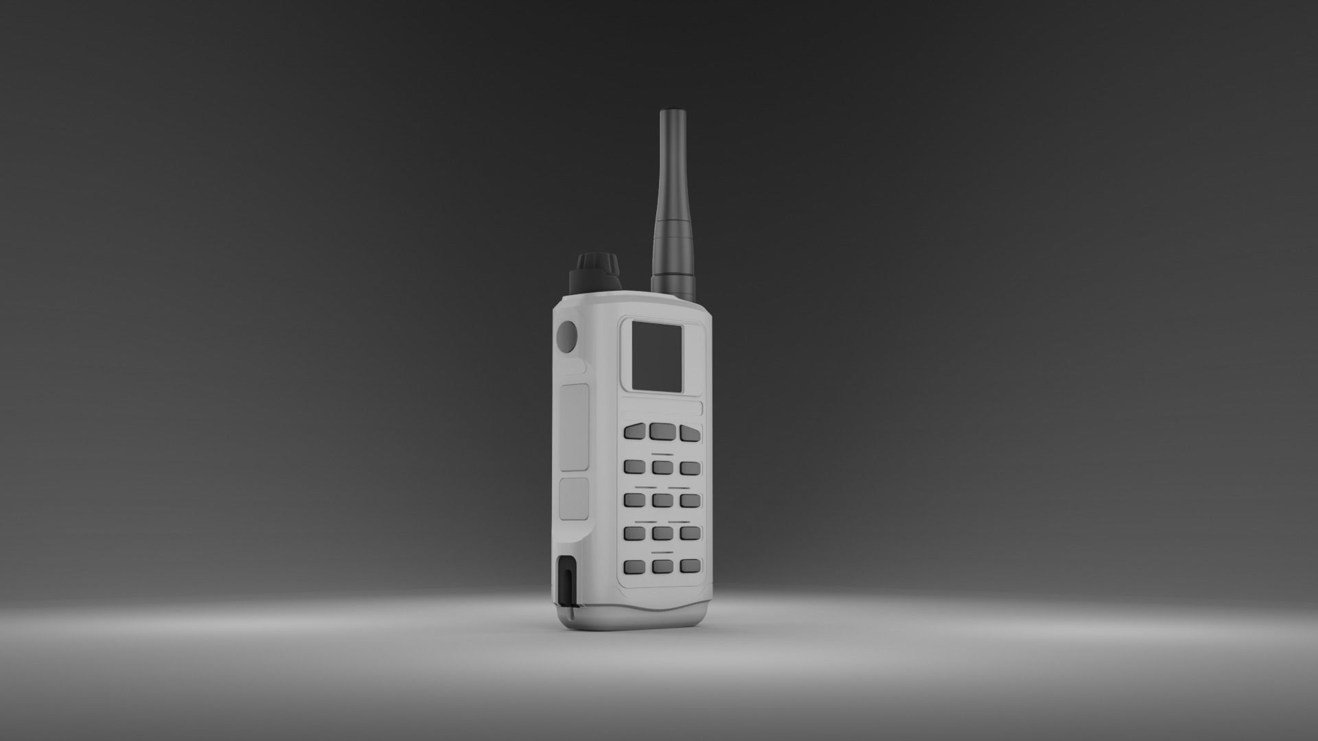 Transceiver walkie talkie 3D model_2