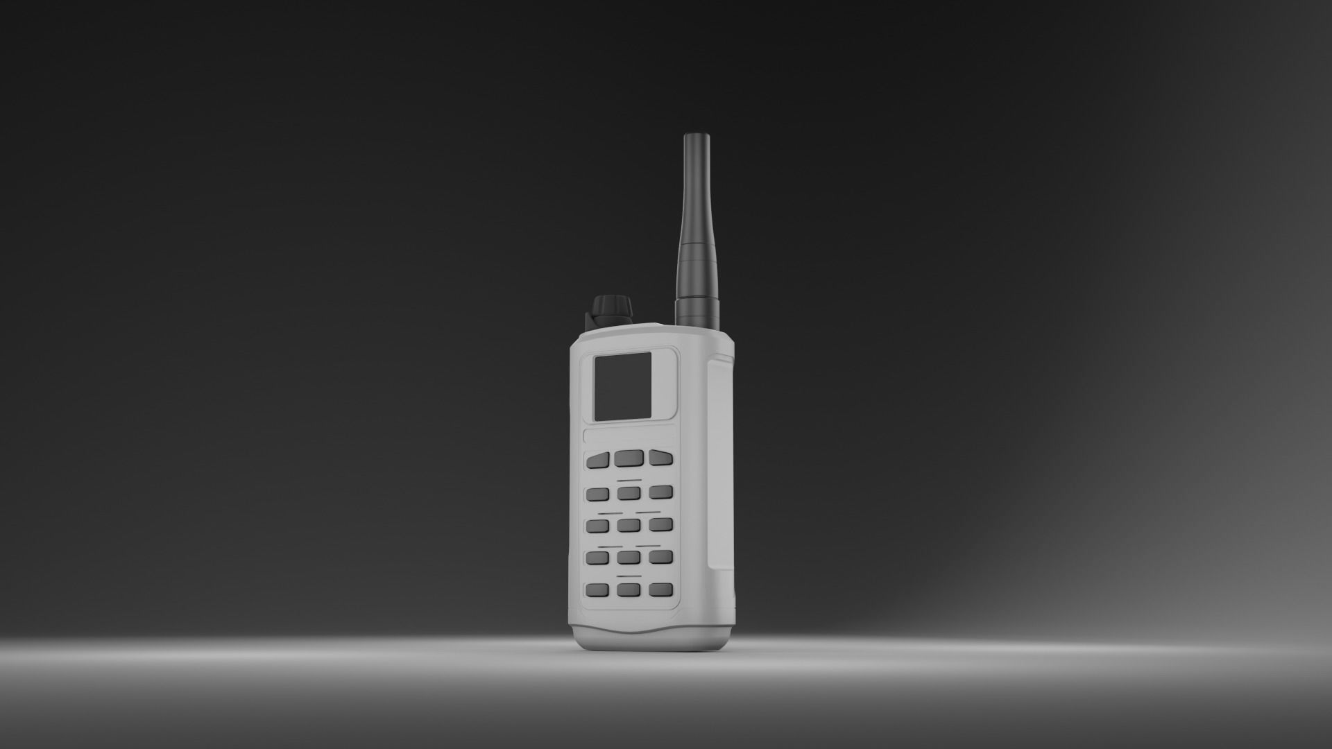 Transceiver walkie talkie 3D model_5
