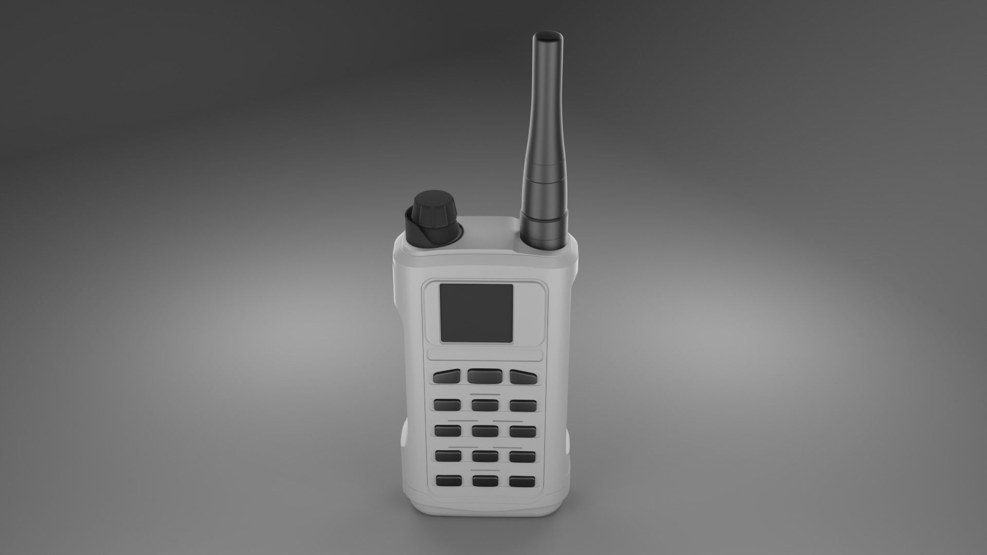 Transceiver walkie talkie 3D model_8