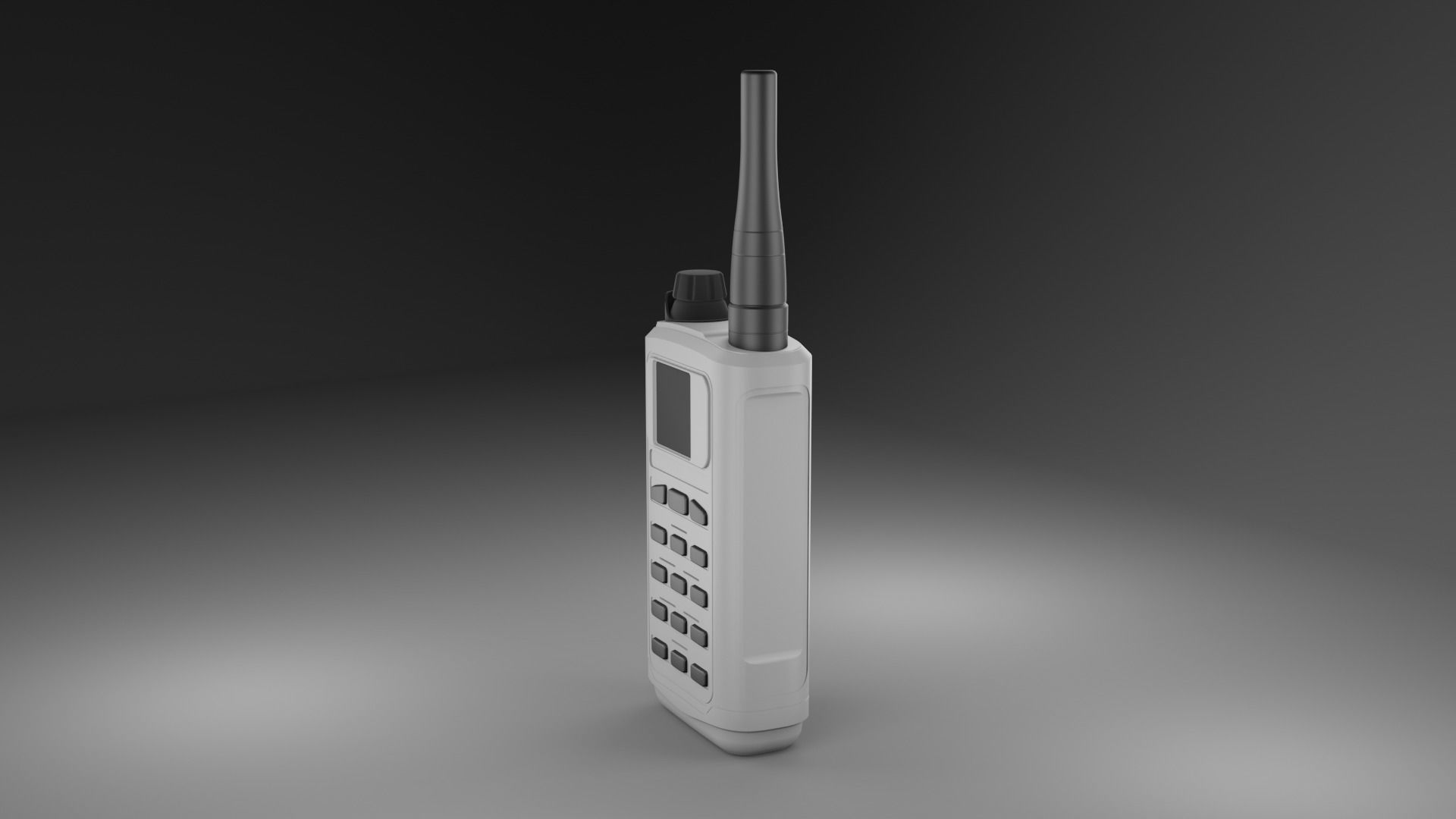 Transceiver walkie talkie 3D model_7