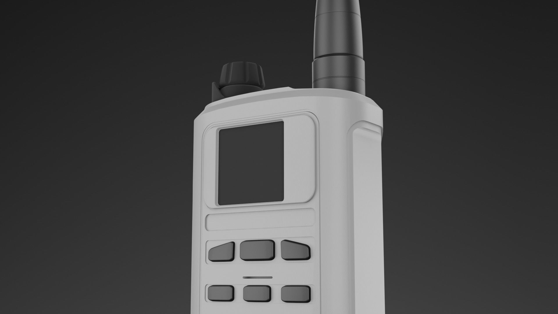 Transceiver walkie talkie 3D model_1