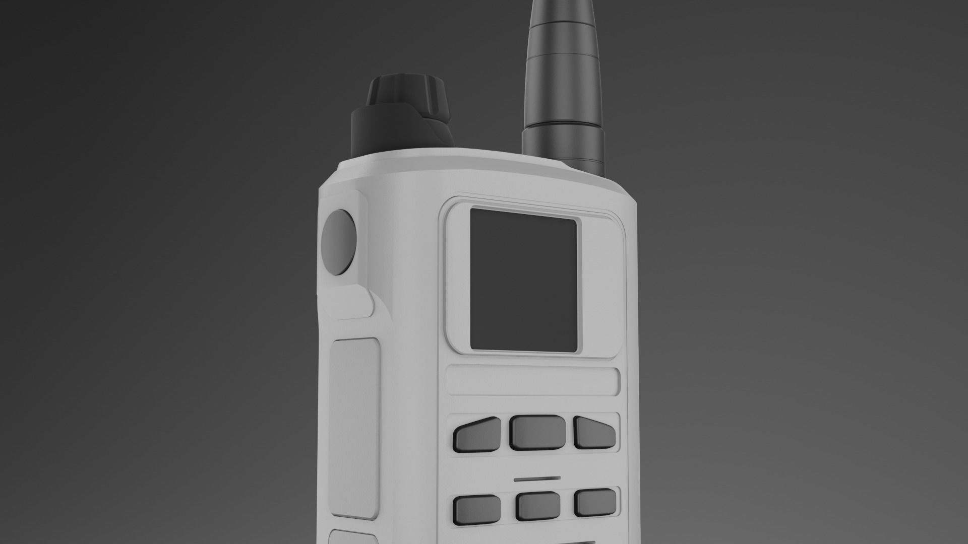 Transceiver walkie talkie 3D model_9