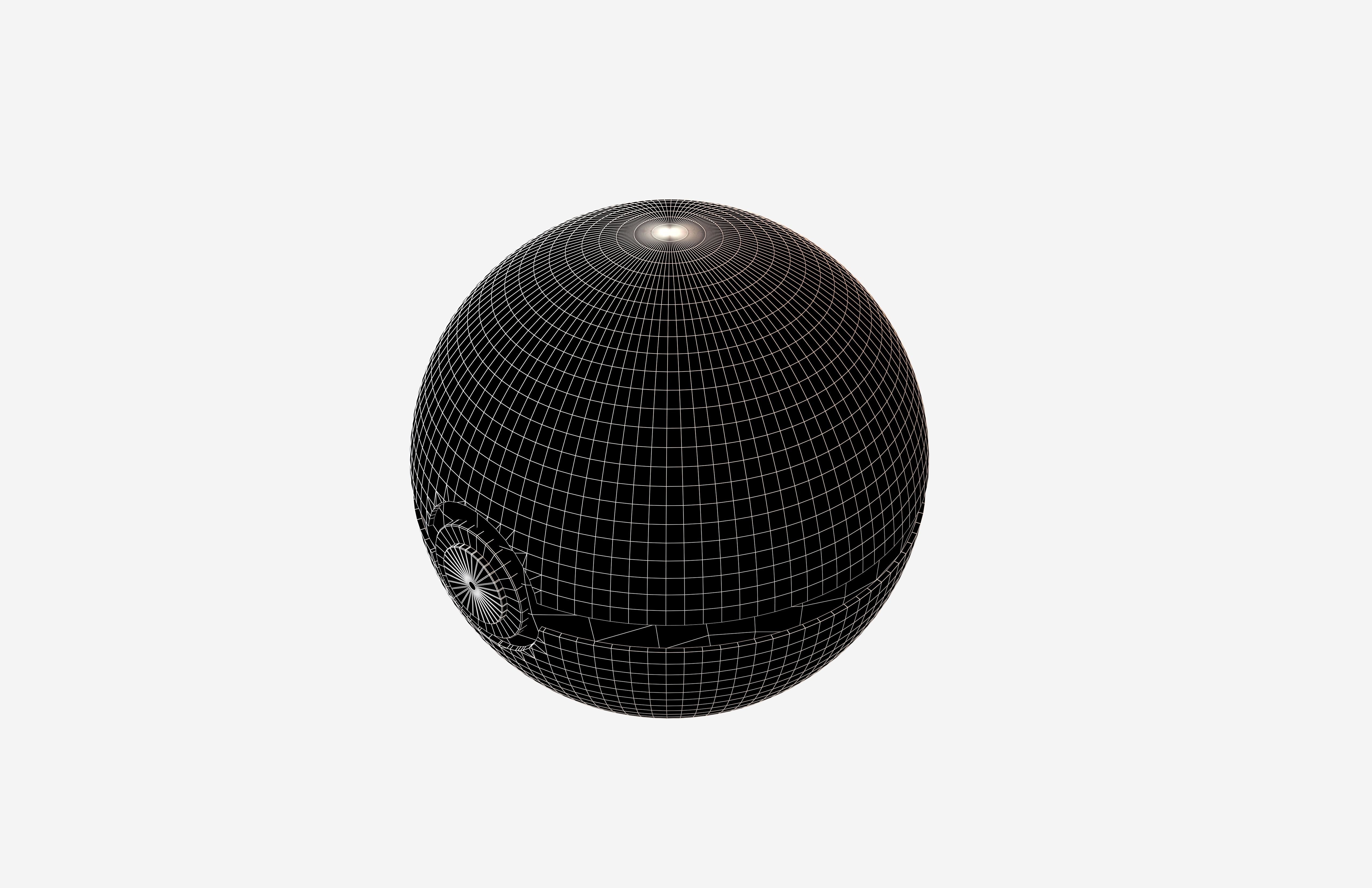 Rainbow Ball v1 001 Low-poly 3D model_4