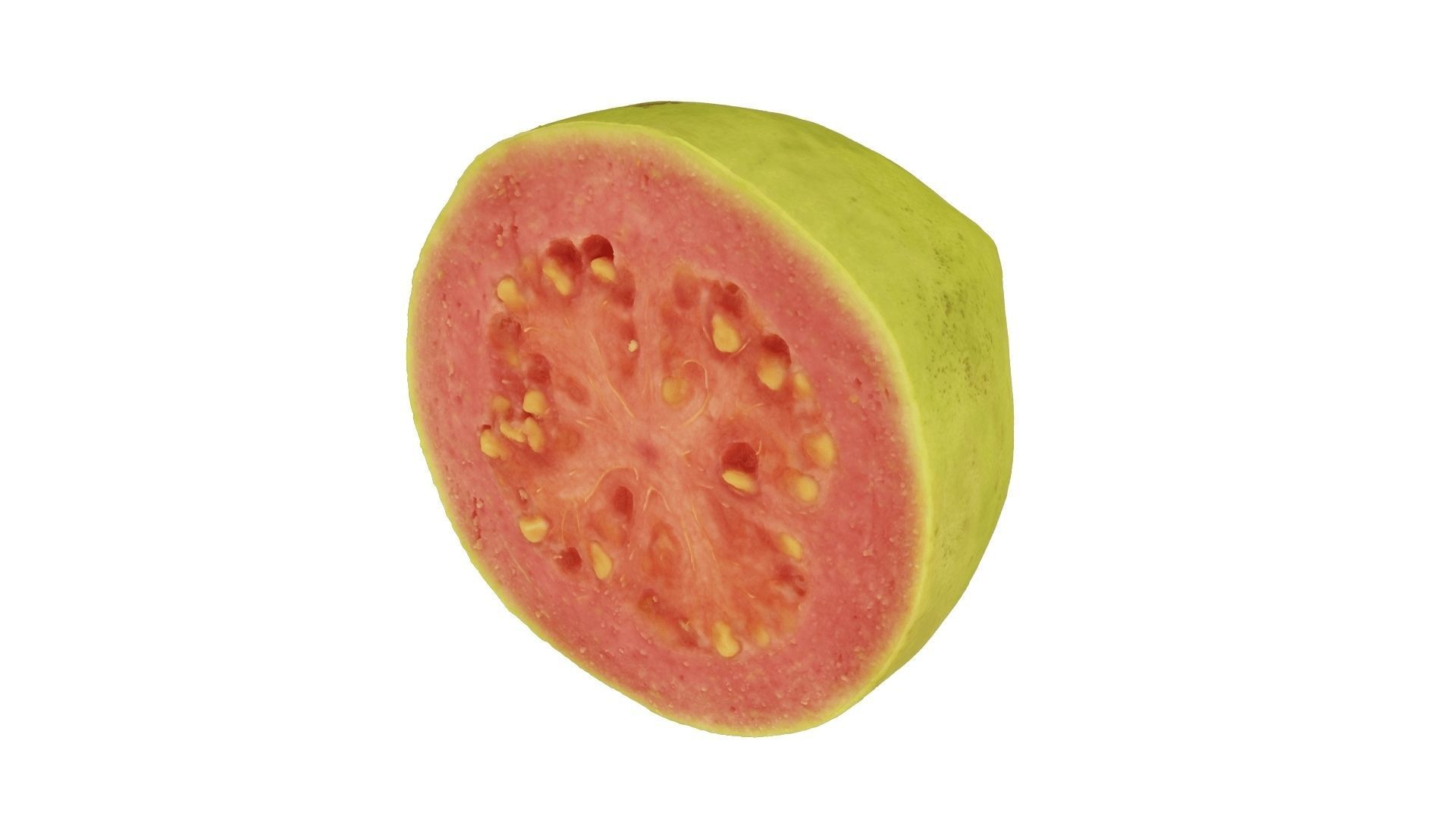 Half a Guava - Extreme Definition Scanned 3D model_3