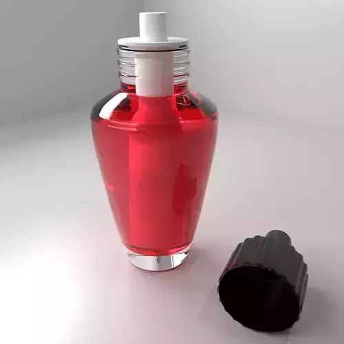 Air Freshener Bulb Unscrew Cap with Red Liquid 3D model