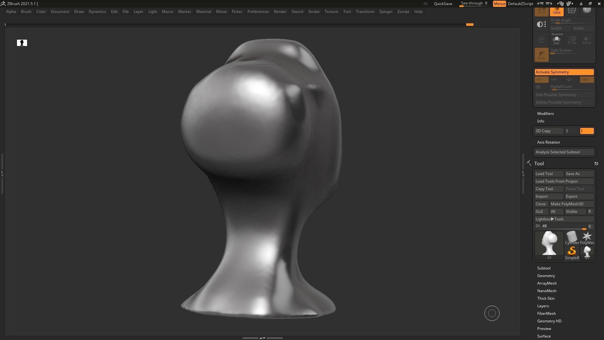 character head Idol modern sculpture 3d print model 73 3D print model_9