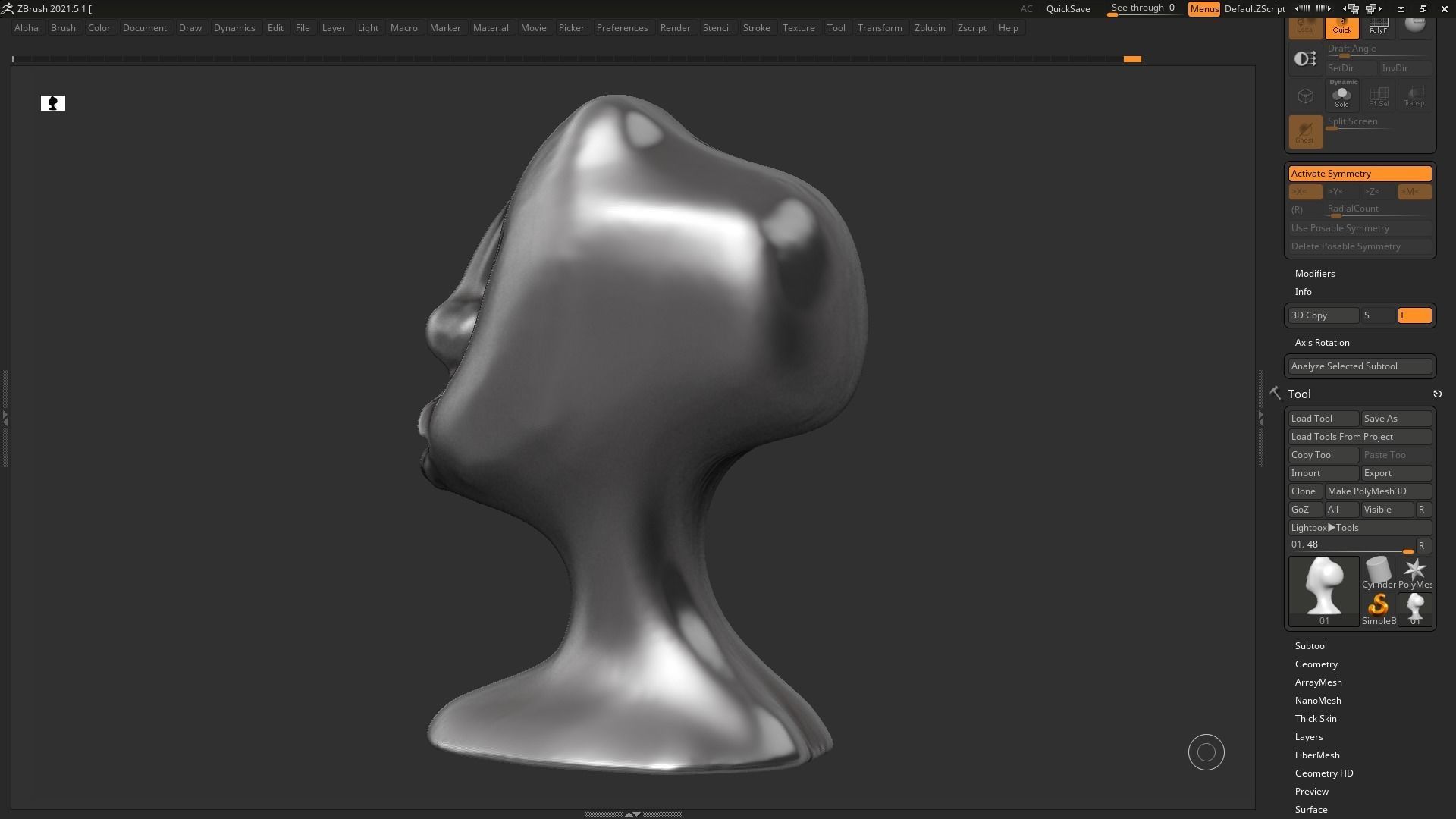 character head Idol modern sculpture 3d print model 73 3D print model_11