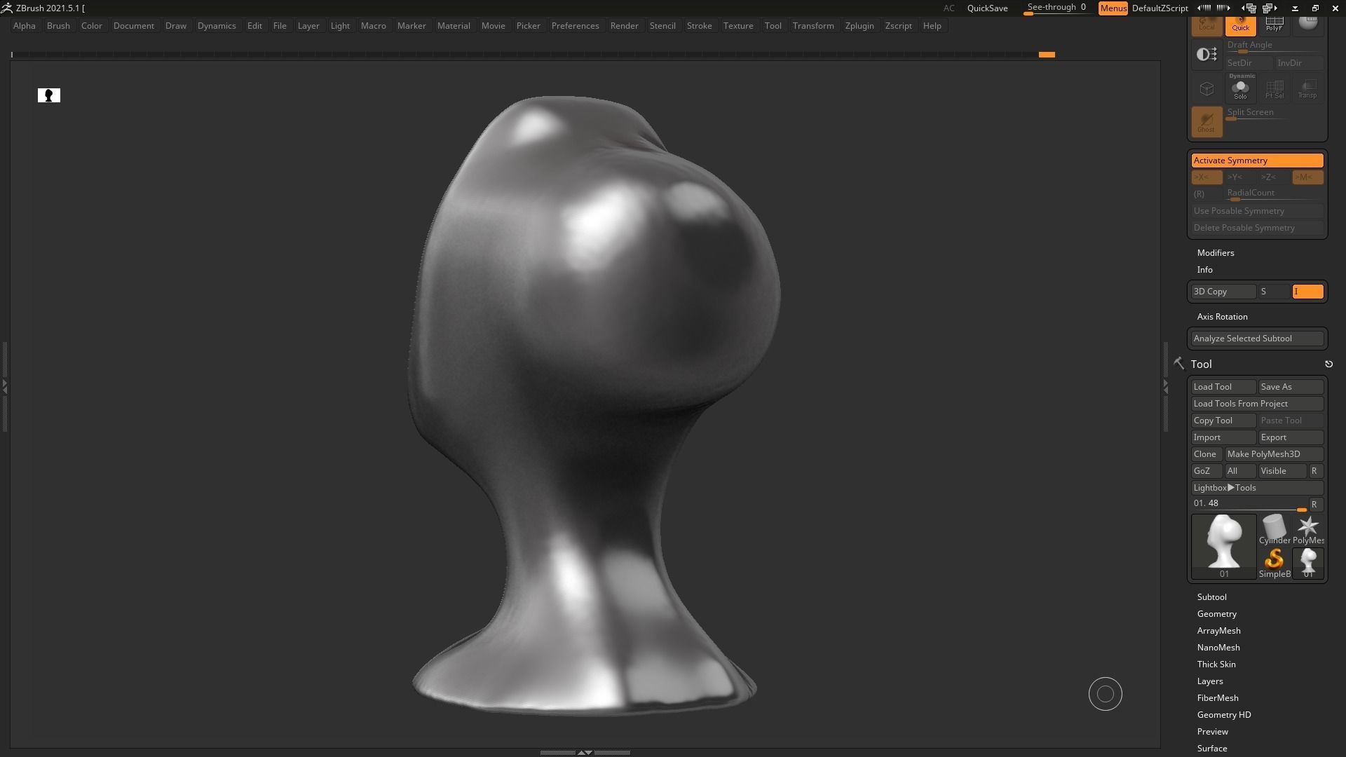 character head Idol modern sculpture 3d print model 73 3D print model_10