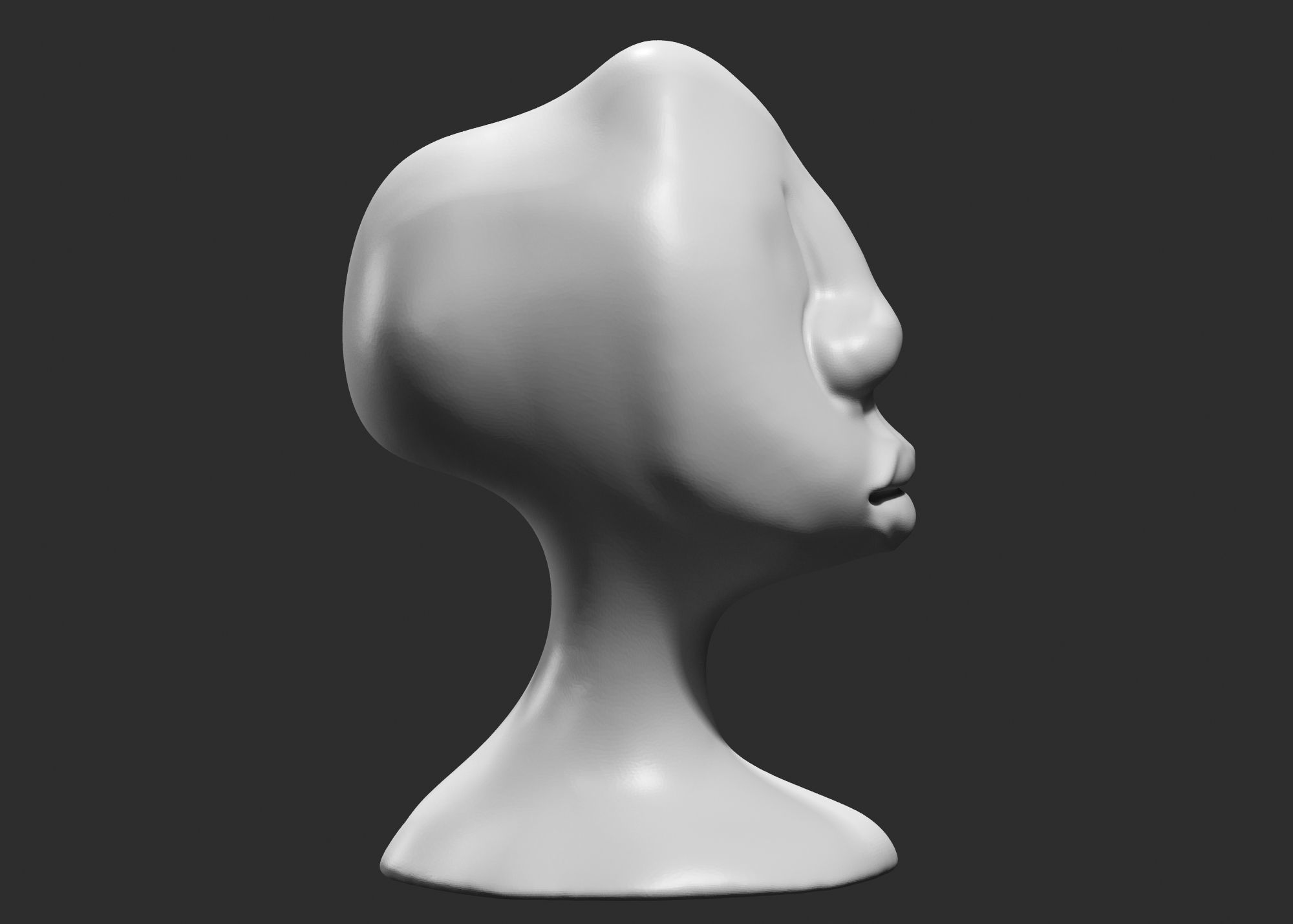 character head Idol modern sculpture 3d print model 73 3D print model_2