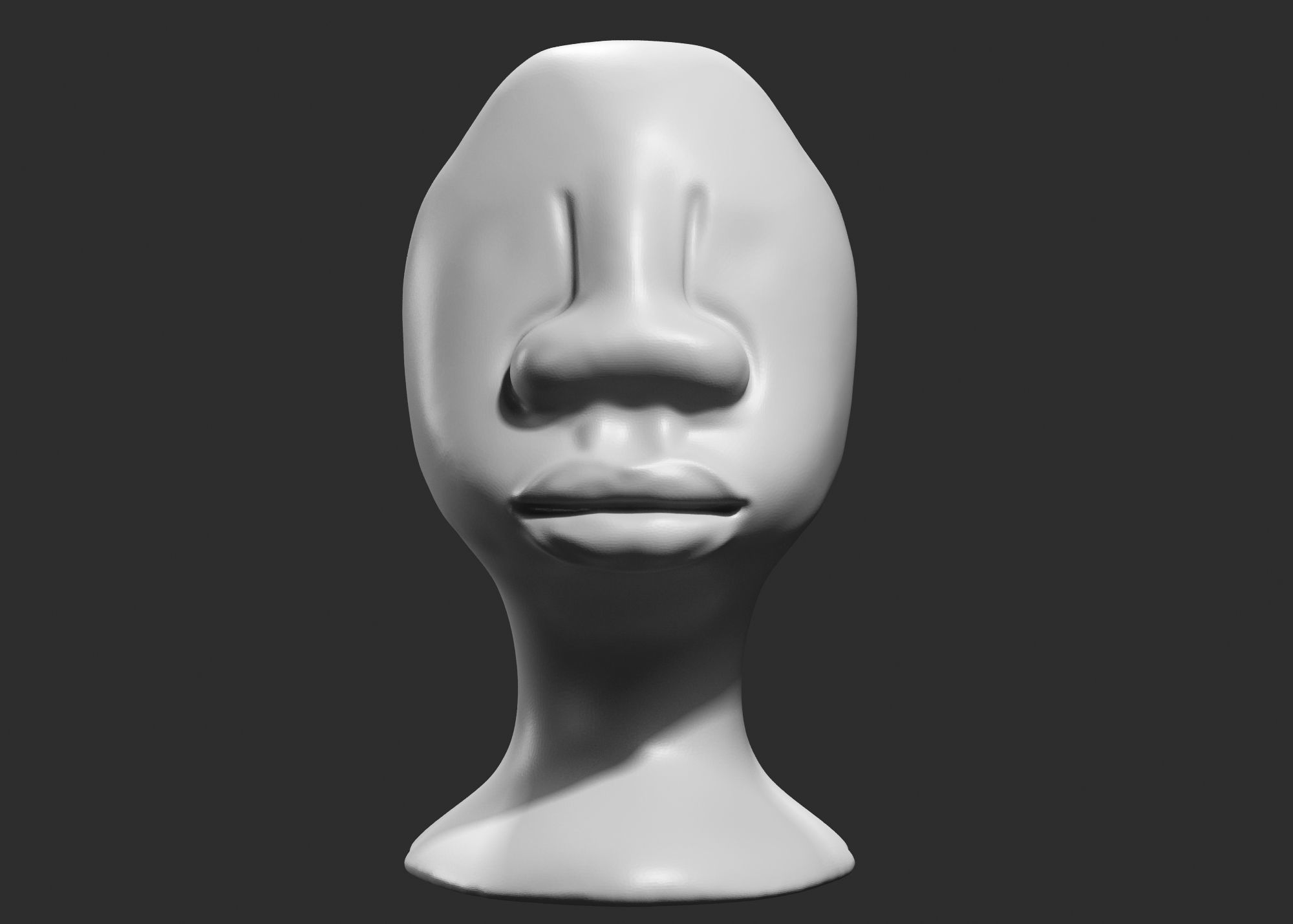 character head Idol modern sculpture 3d print model 73 3D print model_1