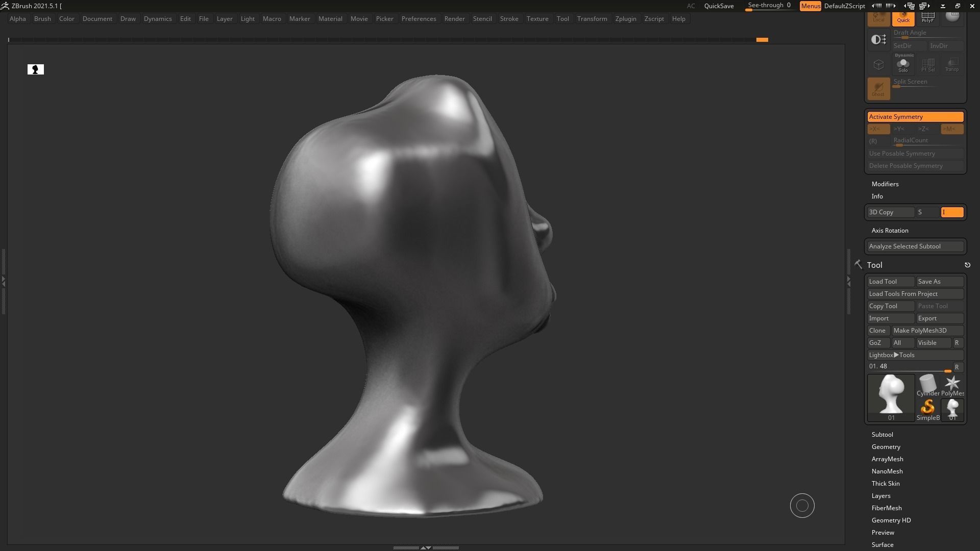 character head Idol modern sculpture 3d print model 73 3D print model_8