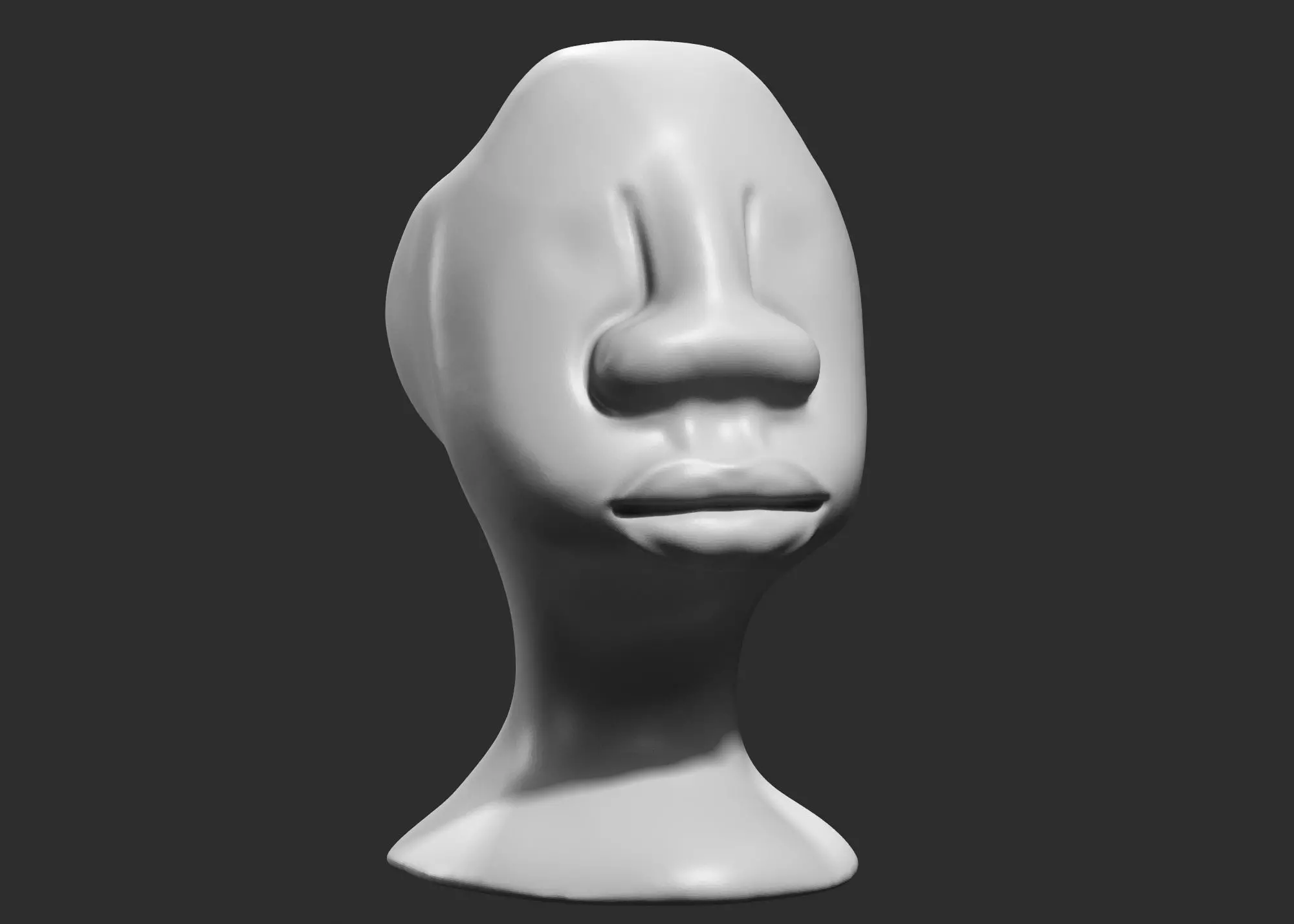 character head Idol modern sculpture 3d print model 73 3D print model_0