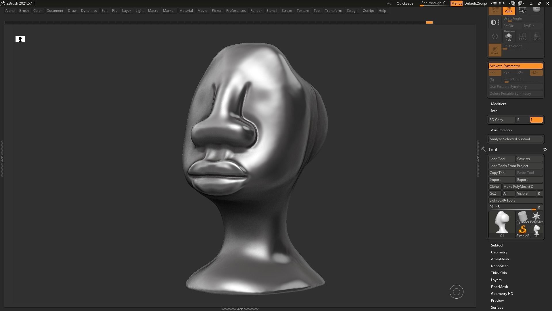 character head Idol modern sculpture 3d print model 73 3D print model_13