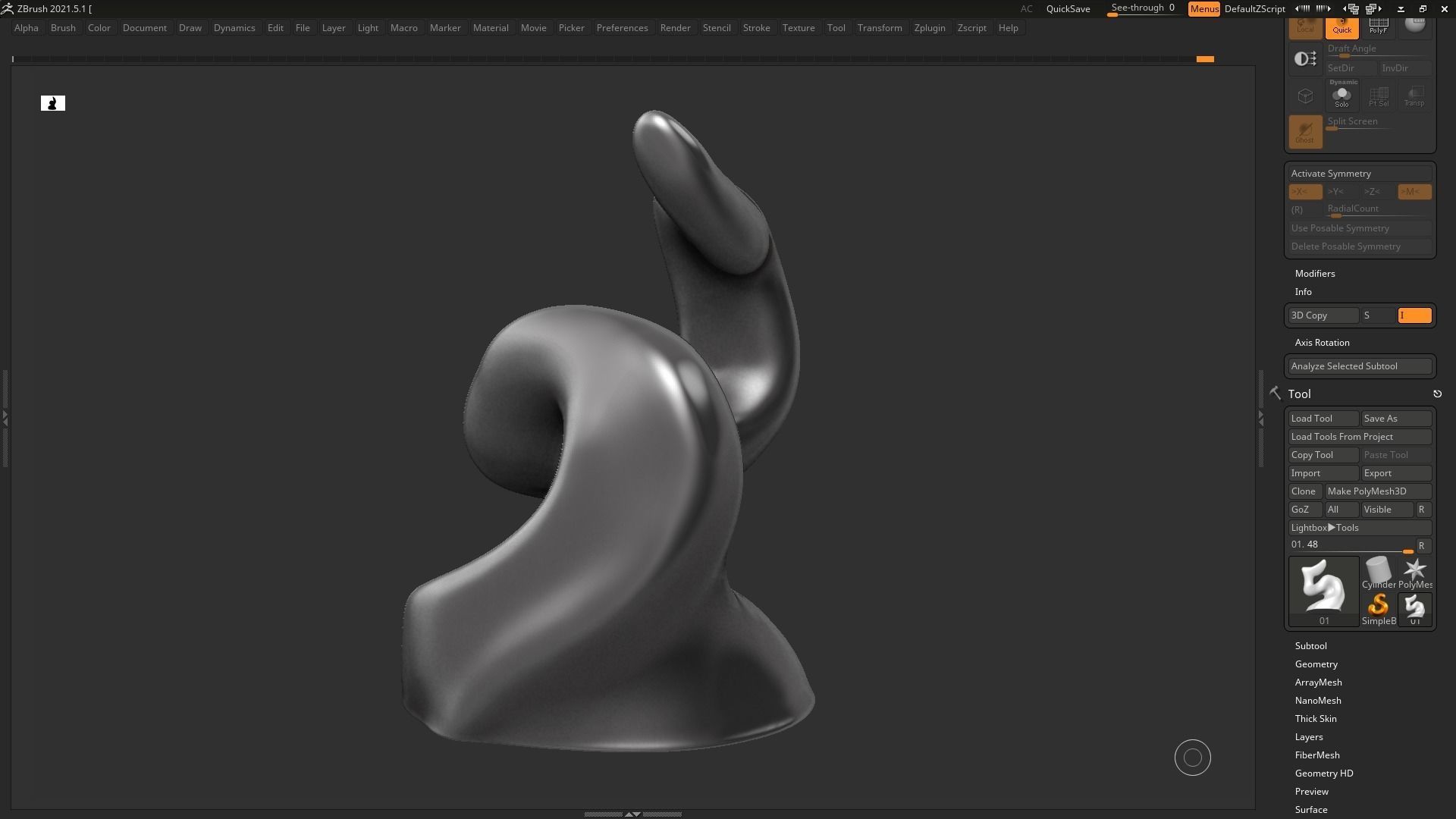 modern sculpture 3d print model 74 3D print model_7