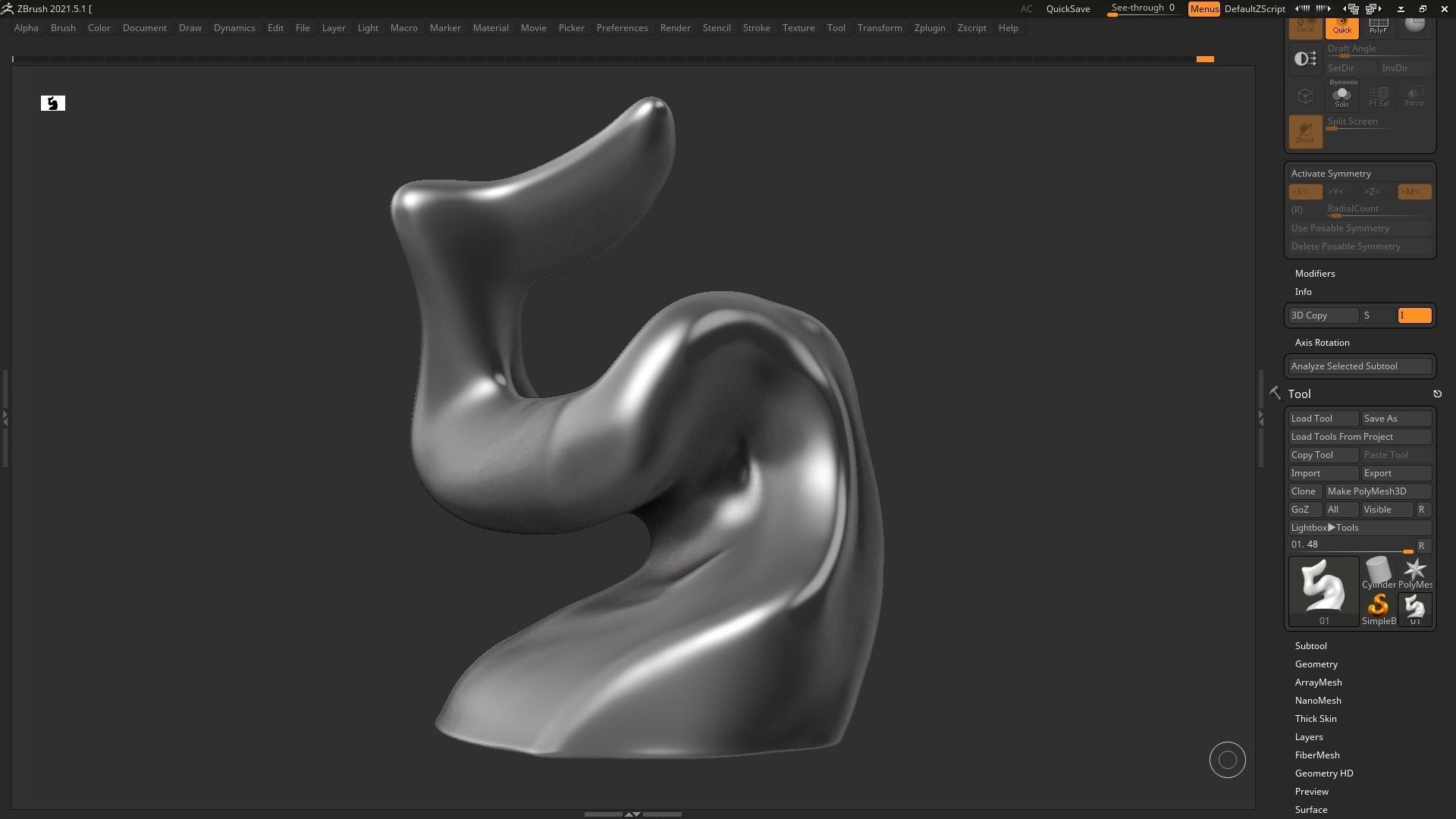 modern sculpture 3d print model 74 3D print model_3