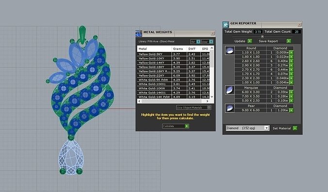 flow pendant 3D print model