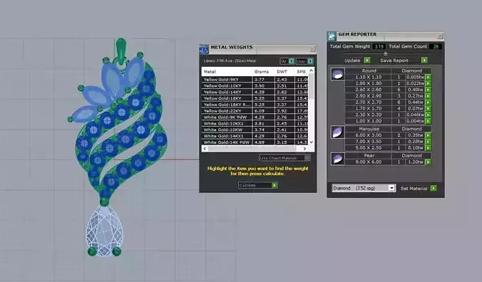 flow pendant 3D print model
