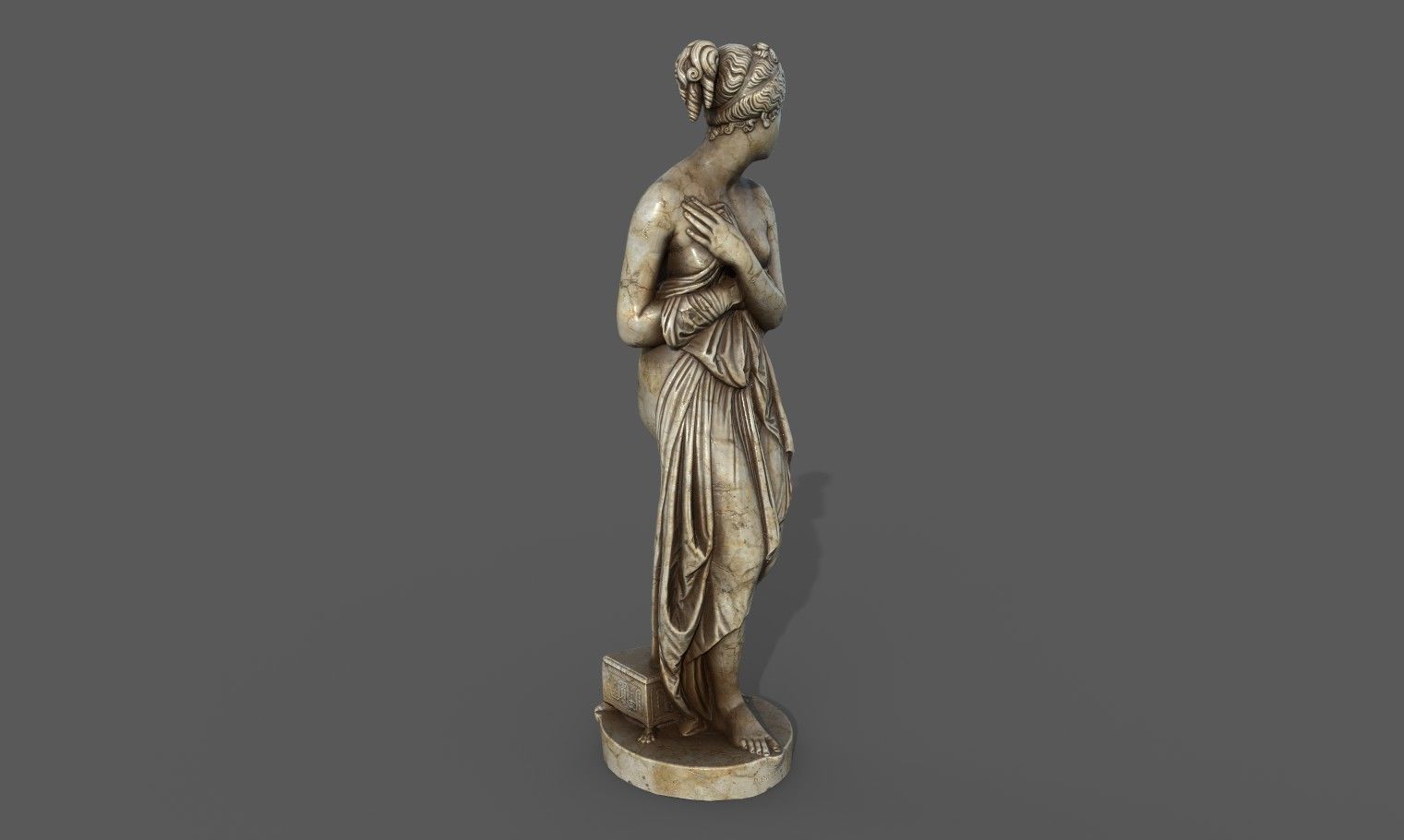 statue of Venus 1 Low-poly 3D model_25