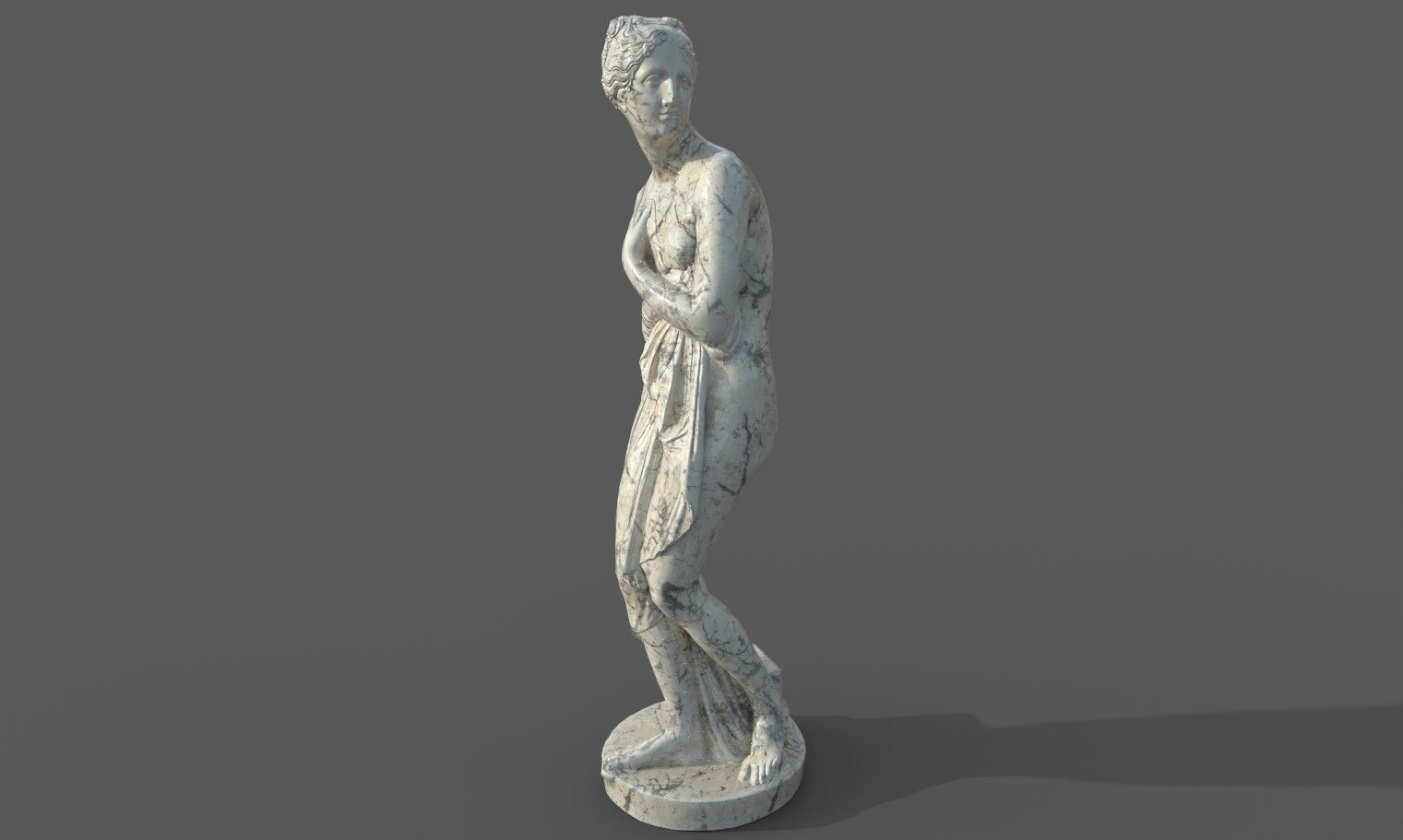 statue of Venus 1 Low-poly 3D model_36
