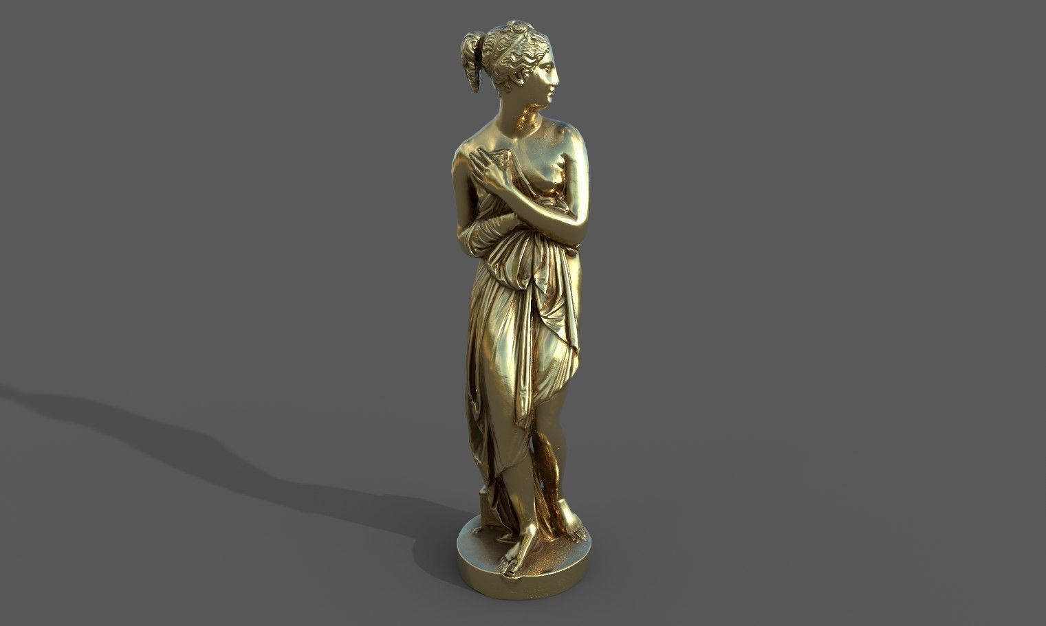 statue of Venus 1 Low-poly 3D model_37