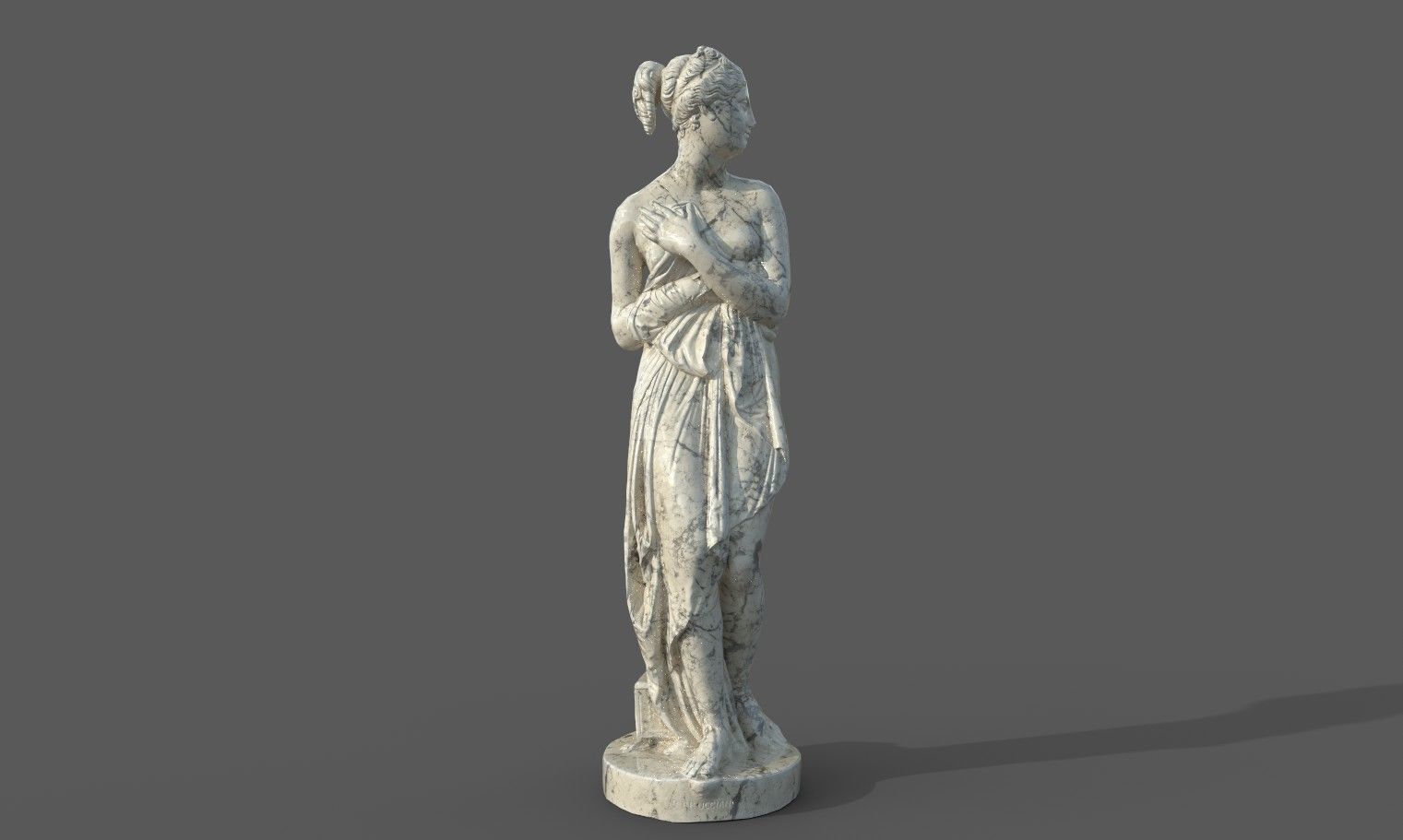 statue of Venus 1 Low-poly 3D model_30
