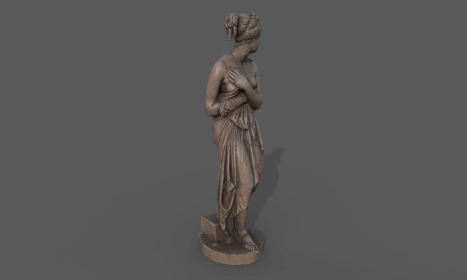 statue of Venus 1 Low-poly 3D model_4