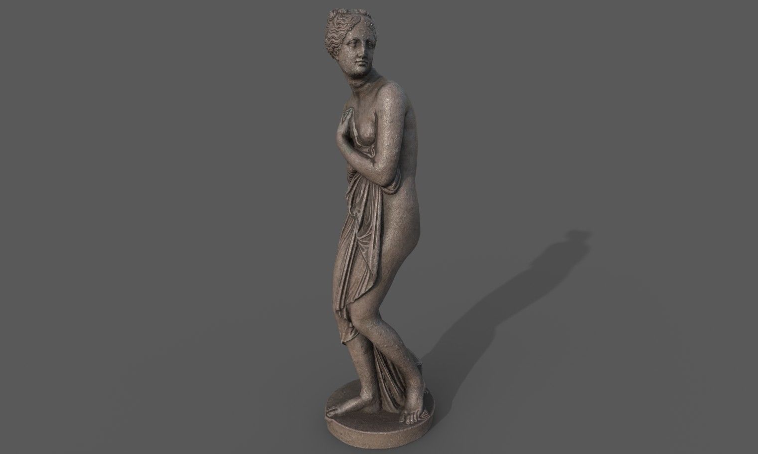 statue of Venus 1 Low-poly 3D model_13