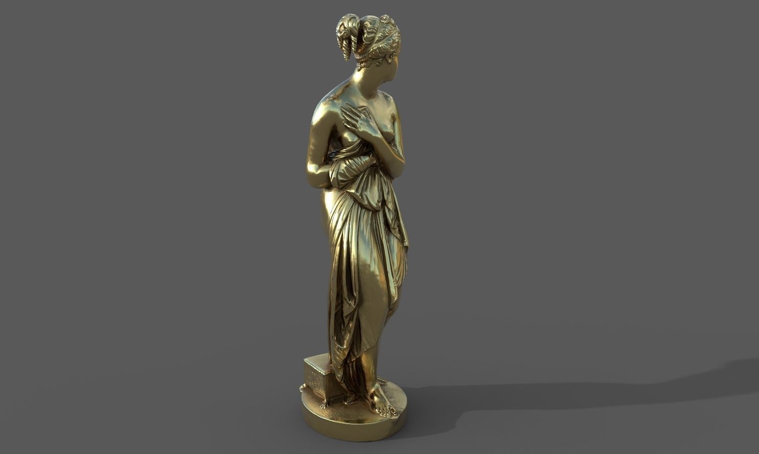 statue of Venus 1 Low-poly 3D model_41