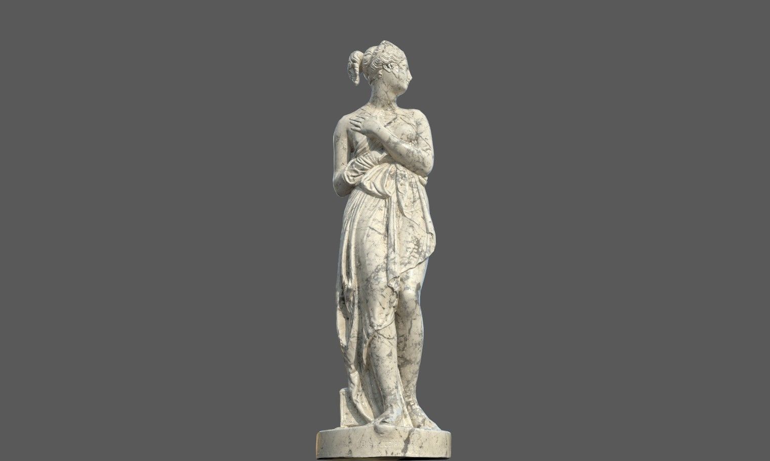 statue of Venus 1 Low-poly 3D model_26