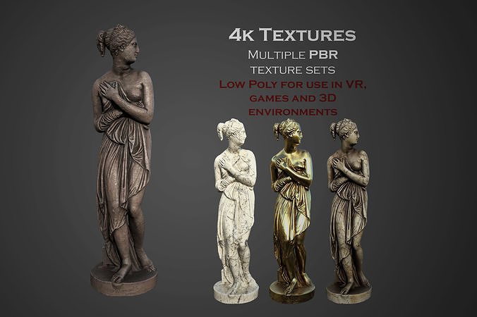 statue of Venus 1 Low-poly 3D model