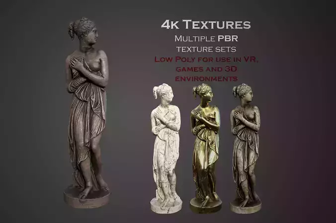 statue of Venus 1 Low-poly 3D model statue of Venus 1 Low-poly 3D model