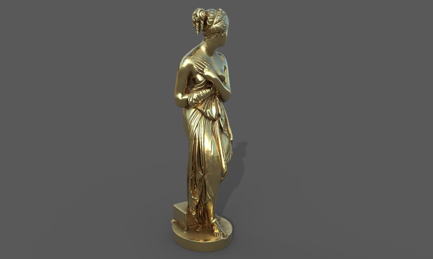 statue of Venus 1 Low-poly 3D model_42